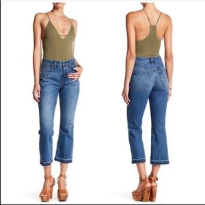 NEW Free People High Waisted Crop Bootcut Jeans